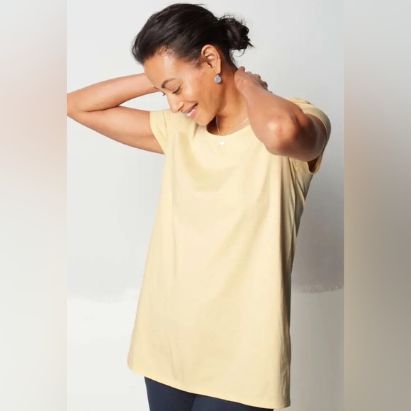J. Jill Tops - J. Jill Butter Yellow Tunic Tee